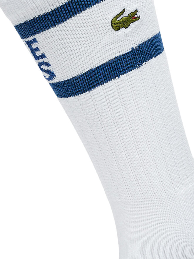 Lacoste Calzini lunghi da uomo Lacoste RA8095-00 F2F Bianco