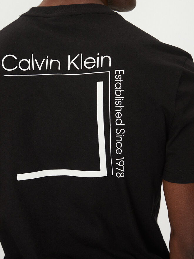 Calvin Klein Calvin Klein T-Shirt Linear Box Logo K10K114152 Μαύρο Regular Fit