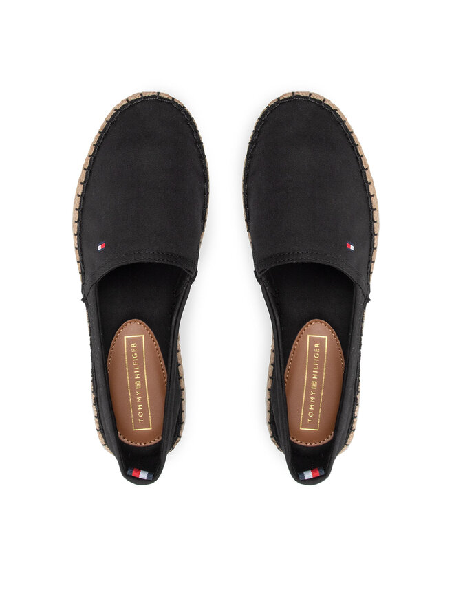 Tommy Hilfiger Еспадрили Tommy Hilfiger Basic Flat FW0FW06497 Черен