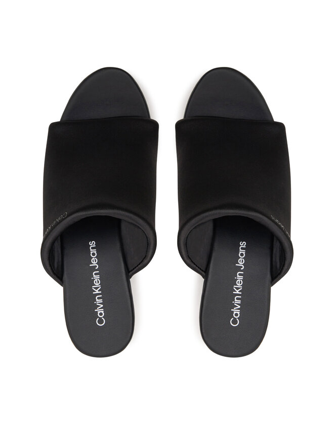 Calvin Klein Jeans Nazouváky Calvin Klein Jeans Wedge Sandal Sat Nyl Dc YW0YW01359 Černá