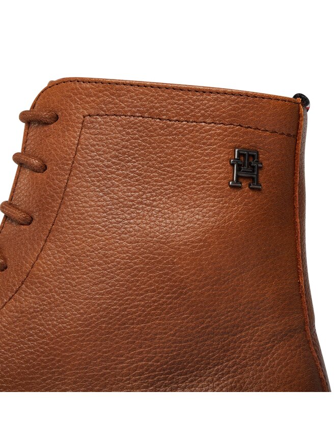 Tommy Hilfiger Čižmy Tommy Hilfiger Comfort Cleated Termo Lth FM0FM04651 Hnedá