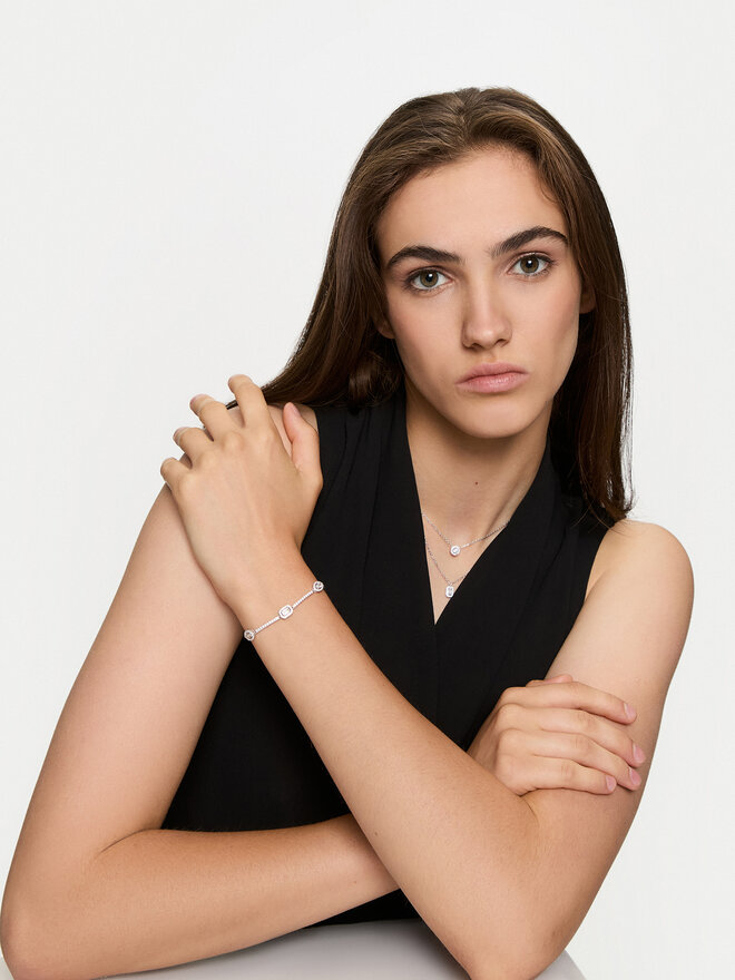 Michael Kors Bransoletka Michael Kors MKC1715CZ040 Srebrny