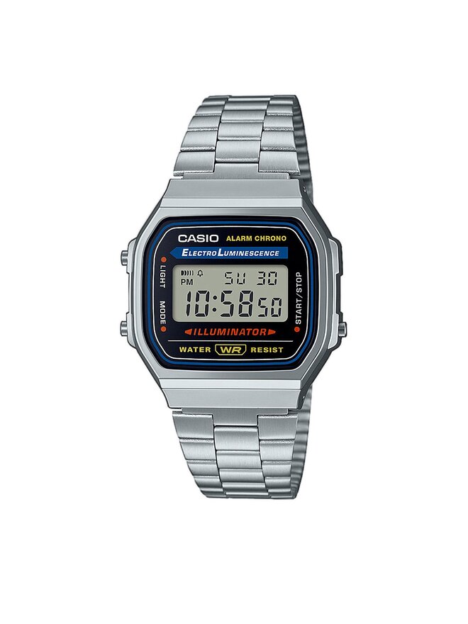 Casio Ρολόι Casio Vintage A168WA-1YES Ασημί