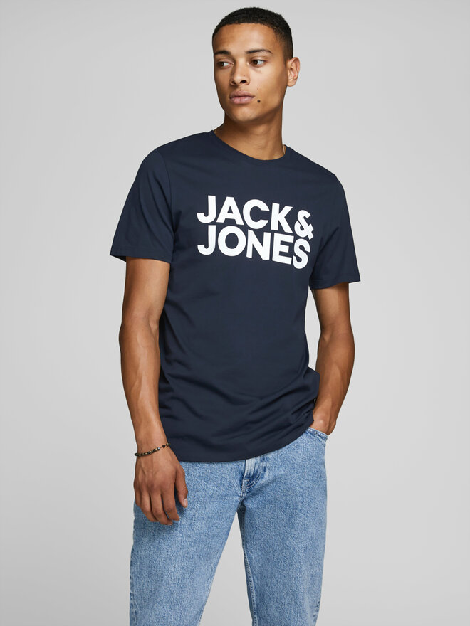 Jack&Jones Jack&Jones Póló Corp 12151955 Sötétkék Slim Fit