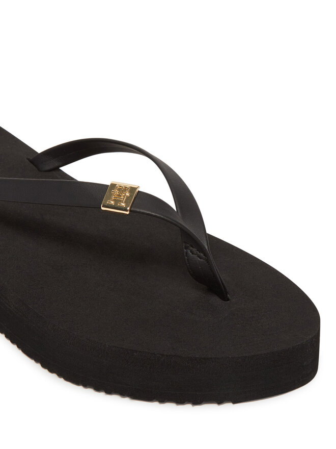 Tommy Hilfiger Σαγιονάρες Tommy Hilfiger Elevated Chic Beach Sandal FW0FW08523 Μαύρο