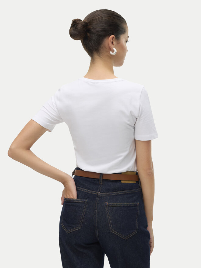 Vero Moda Vero Moda Póló Lulu 10323755 Fehér Regular Fit