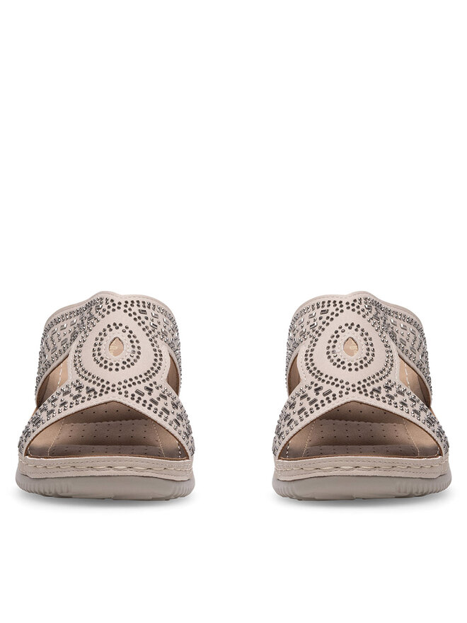 Clara Barson Pantoletten Clara Barson WYL05010-30 Beige