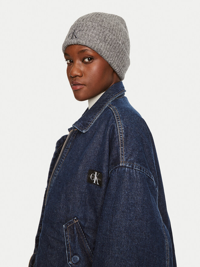 Calvin Klein Gorro Calvin Klein Thick Embroidery K60K612321 Gris