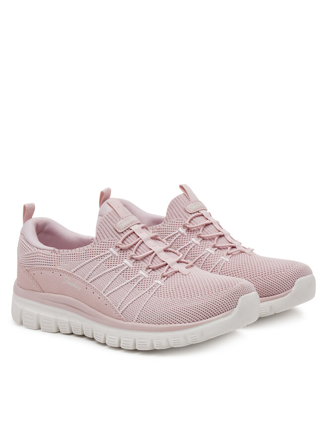 Skechers Sneakersy Skechers Graceful - Picture Perfect 100702/BLSH Różowy