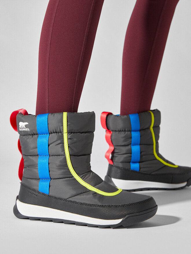 Sorel Škornji za sneg Sorel Youth Whitney II Puffy Mid Wp NY3873 Siva