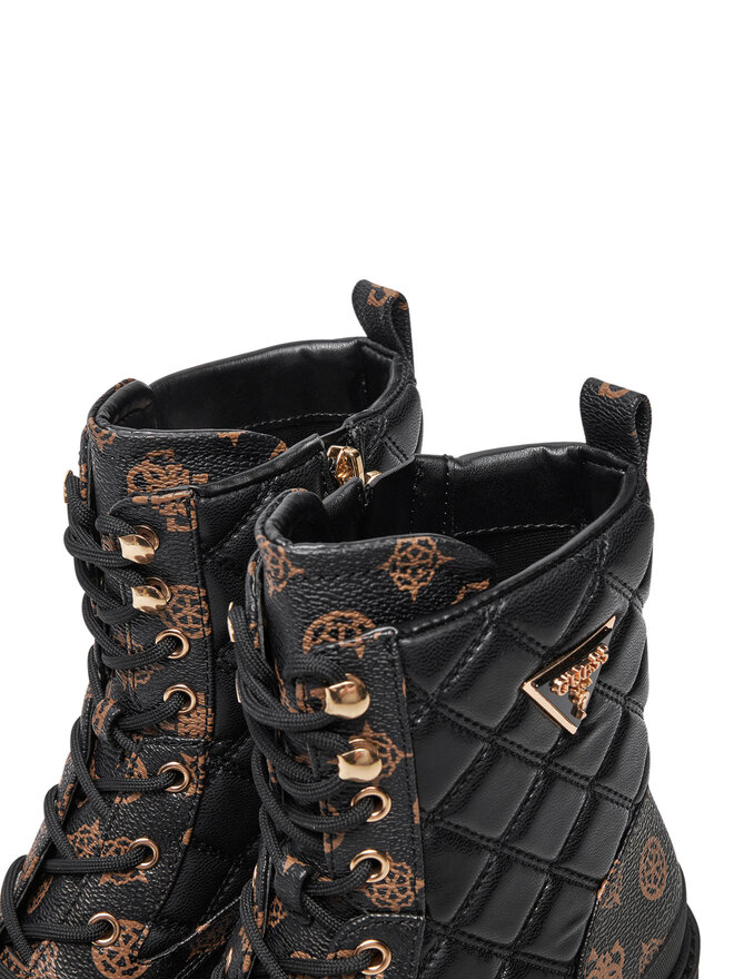 Guess Polokozačky Guess Badae2 FLFBD2 FAL10 Černá