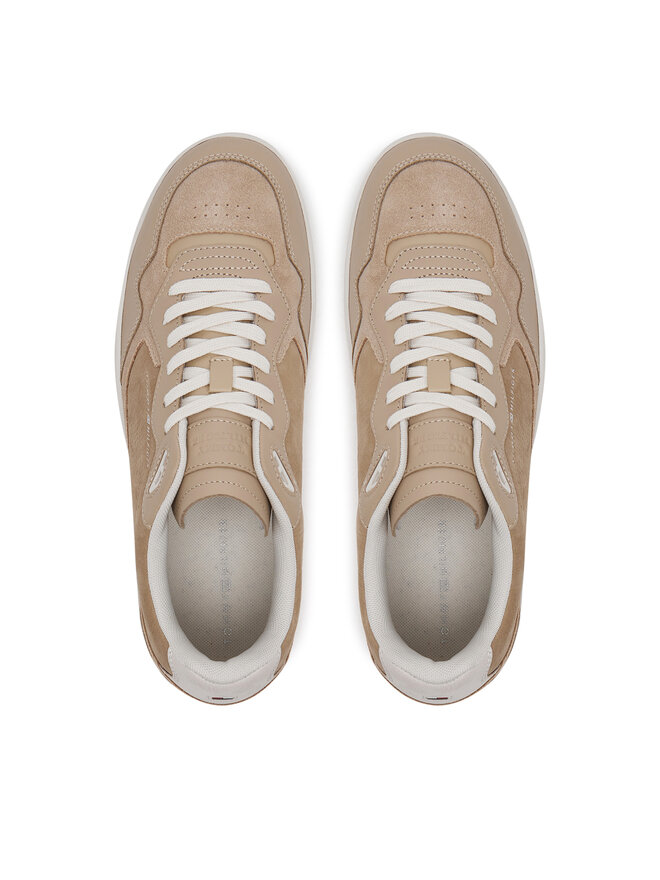 Tommy Hilfiger Sportcipők Tommy Hilfiger Th Basket Better Premium Mix FM0FM05417 Bézs