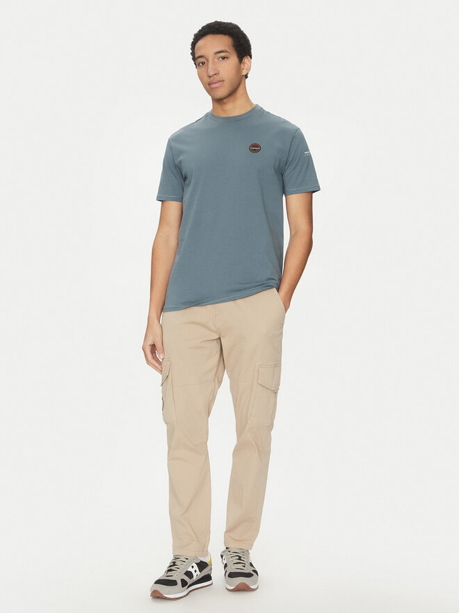 Napapijri Napapijri Camiseta S-Badge NP0A4I3N Azul Regular Fit