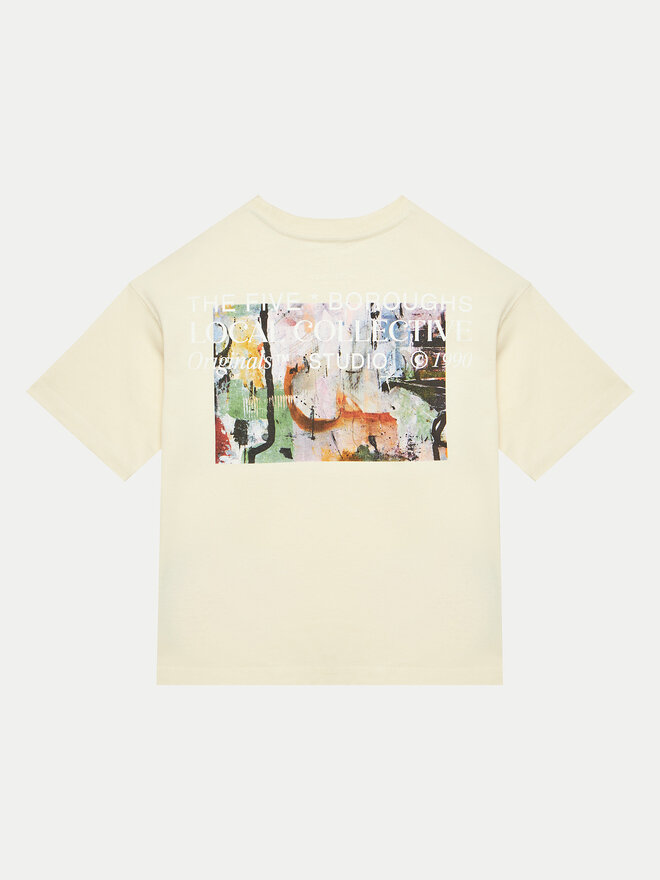 Jack&Jones Junior Jack&Jones Junior Футболка Brooklyn Graphic 12263183 Écru Relaxed Fit
