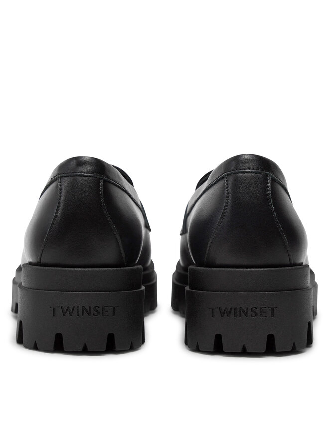 TWINSET Loafers TWINSET Mocassino 242GCJ024 Čierna