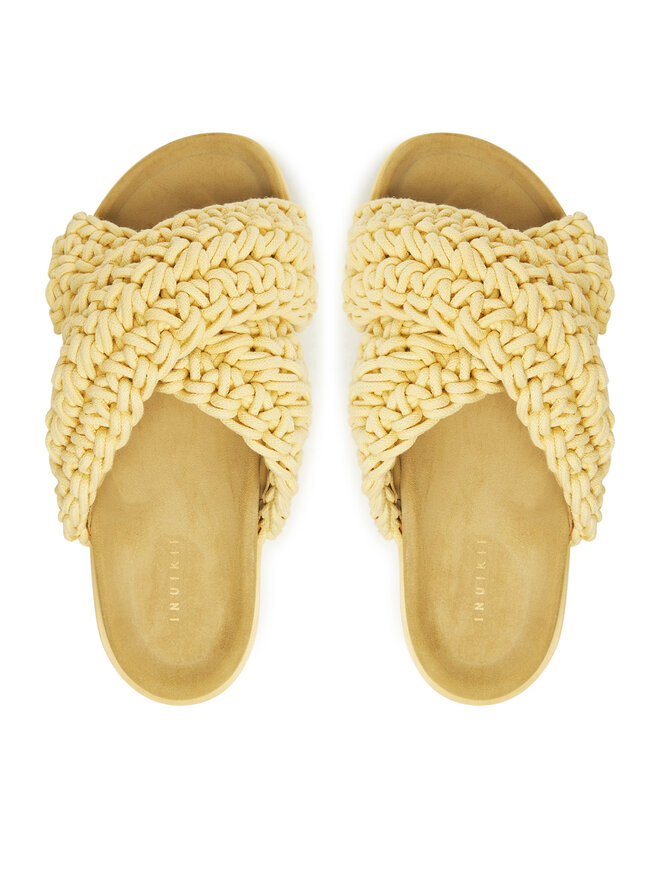 Inuikii Шльопанці Inuikii Woven 70104-105 Жовтий