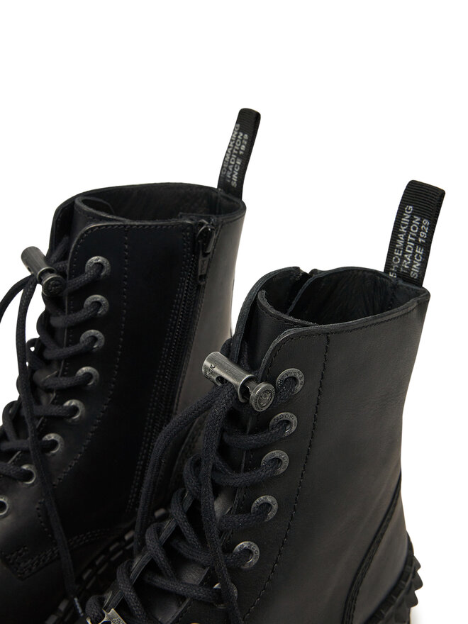 NEW ROCK Schnürstiefel NEW ROCK M-WALL083CCT-S6 Schwarz