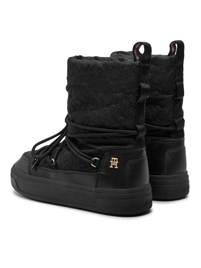 Tommy Hilfiger Μπότες Χιονιού Tommy Hilfiger FW0FW08430 Μαύρο