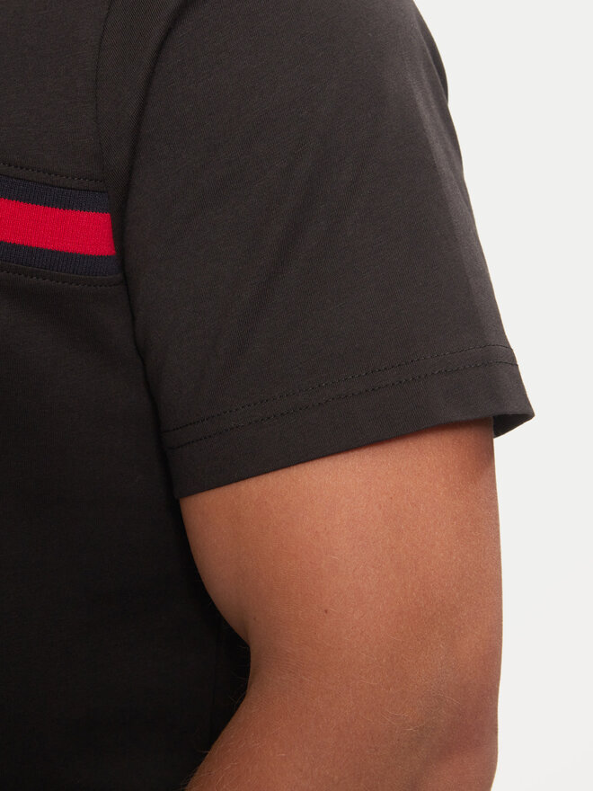 Tommy Hilfiger Tommy Hilfiger Marškinėliai MW0MW36498 Juoda Regular Fit