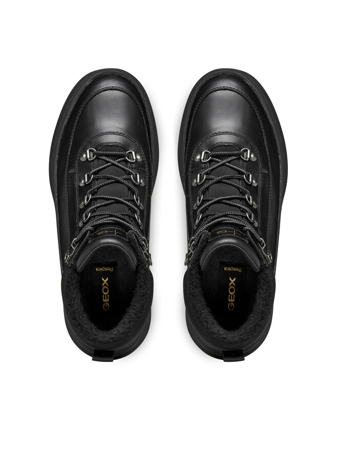 Geox Schnürschuhe Geox U Granito + Grip B Abx U46FZD 000FF C9999 Schwarz