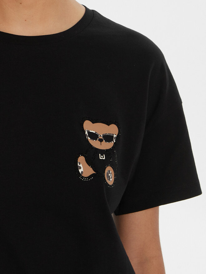 Liu Jo Liu Jo T-Shirt MF5416 JS923 Schwarz Regular Fit