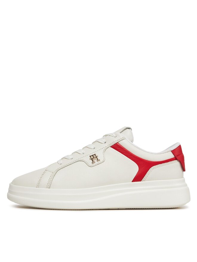 Tommy Hilfiger Sportcipők Tommy Hilfiger Pointy Court Sneaker FW0FW07460 Ekru