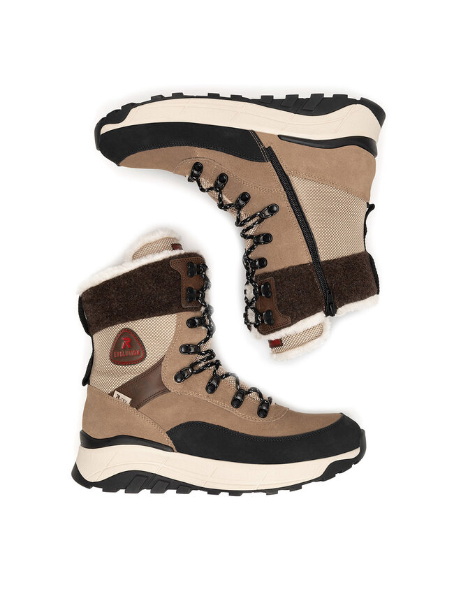 Rieker Revolution Lifestyle Botki Rieker Revolution Lifestyle W0066-64 Beżowy