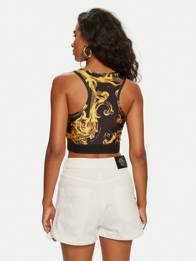 Versace Jeans Couture Versace Jeans Couture Топ 76HAM227 Чорний Skinny Fit