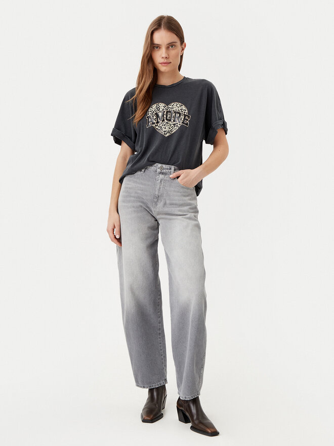 ONLY ONLY Marškinėliai Lucy 15339887 Juoda Loose Fit
