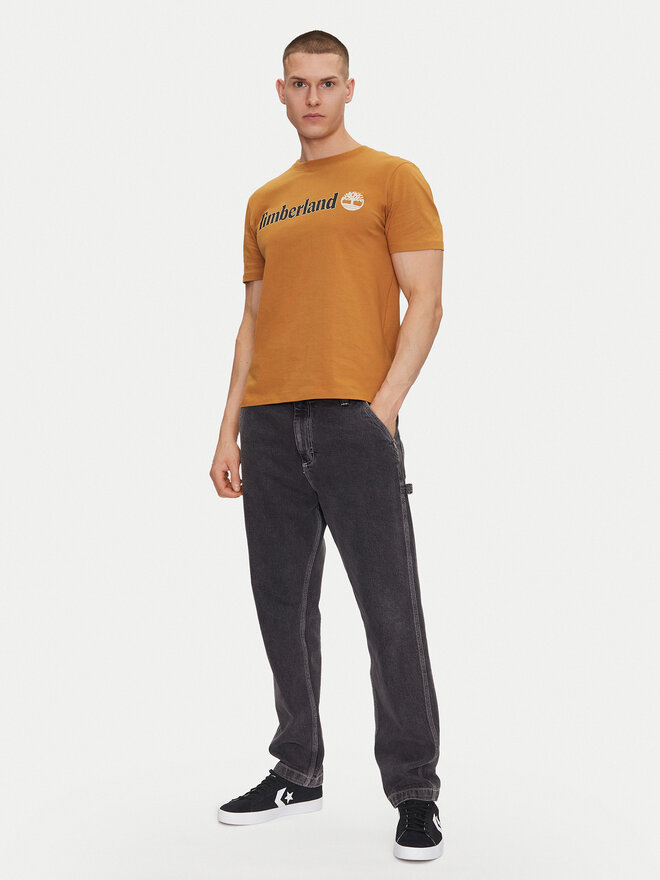 Timberland Timberland Marškinėliai TB0A5UPQ Smėlio Regular Fit