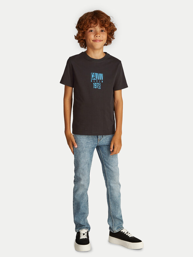 Calvin Klein Jeans Calvin Klein Jeans T-Shirt Good Level IB0IB02456 Μαύρο Regular Fit