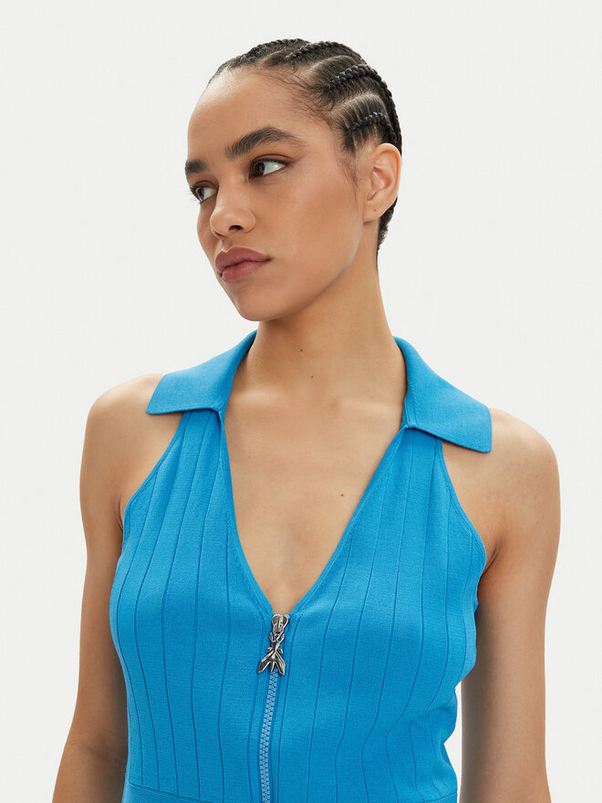 Patrizia Pepe Patrizia Pepe Top 2K0257/K182-CA04 Blau Slim Fit