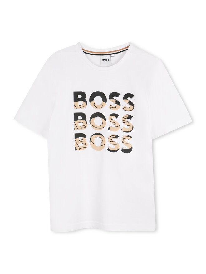 BOSS BOSS Футболка J52038 D Білий Regular Fit