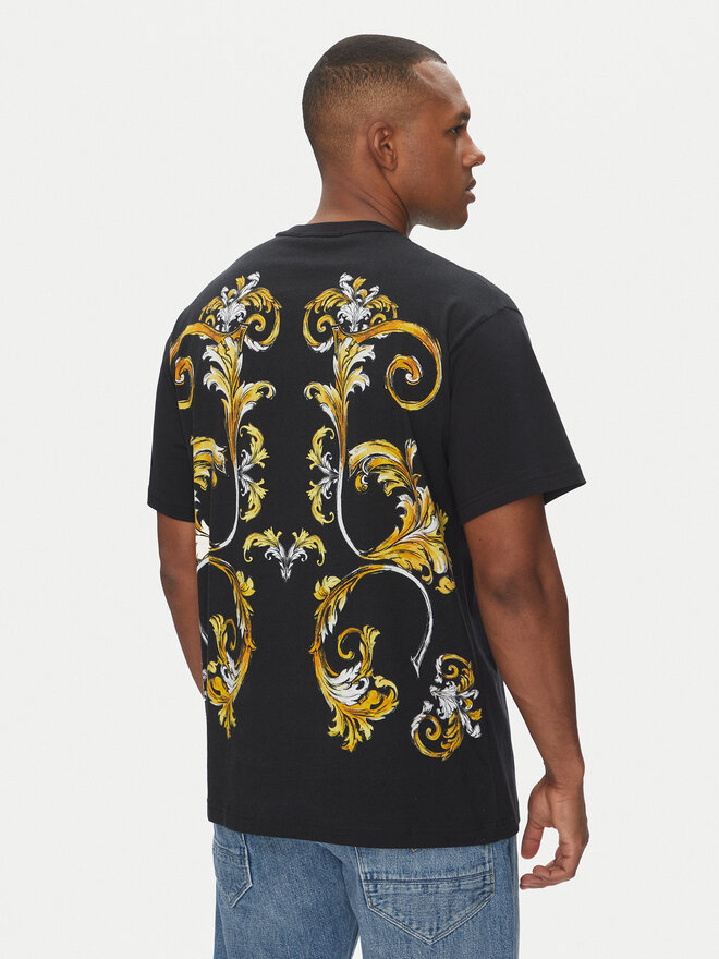 Versace Jeans Couture Versace Jeans Couture Camiseta 78GAH6RB Negro Regular Fit