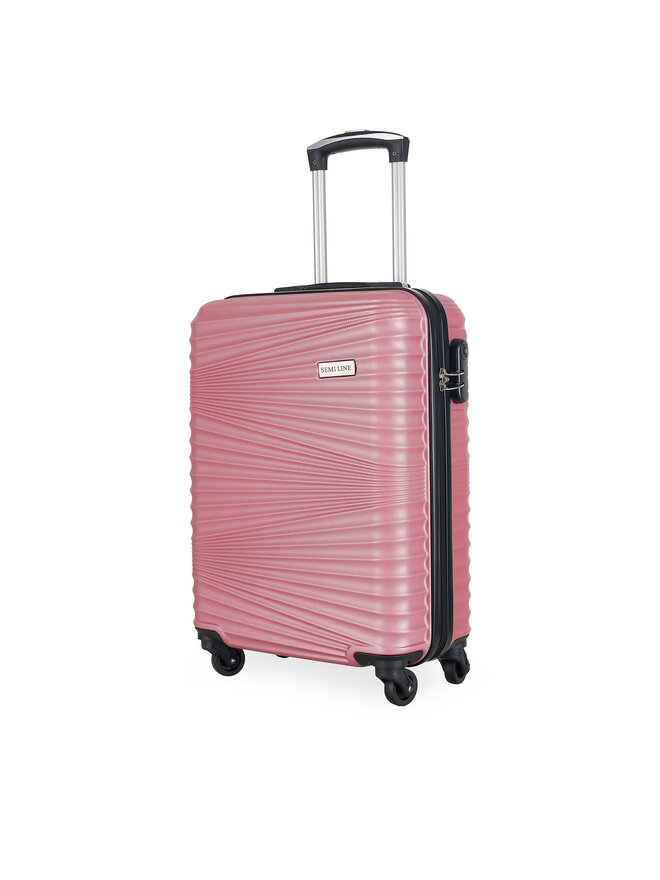 Semi Line Βαλίτσα Καμπίνας Semi Line T5922-1 Ροζ