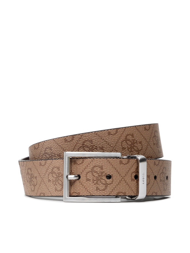 Guess Чоловічий ремінь Guess Vezzola Adj & Rev Belt BM7541 LEA35 Коричневий