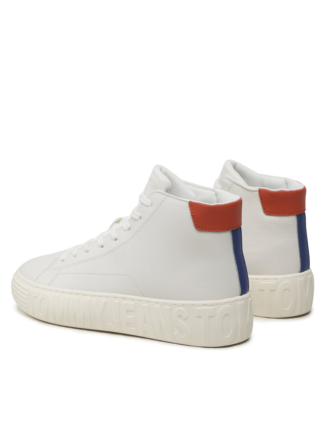 Tommy Jeans Sneakersy Tommy Jeans Tjm Outsole Mid Cut EM0EM01218 Biały