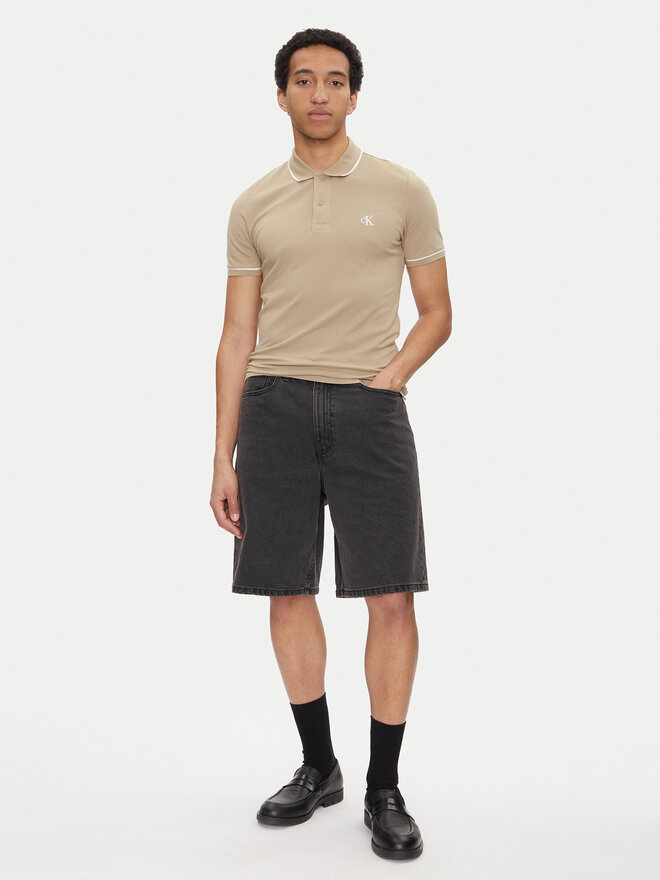 Calvin Klein Jeans Calvin Klein Jeans Поло J30J315603 Бежевий Slim Fit