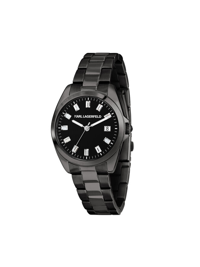 KARL LAGERFELD Ρολόι KARL LAGERFELD R0553101513 Μαύρο