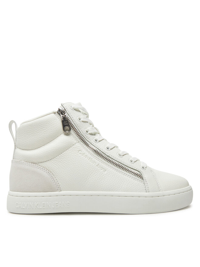 Calvin Klein Jeans Sneakers Calvin Klein Jeans Classic Cupsole Zip Mid In YM0YM01156 Alb