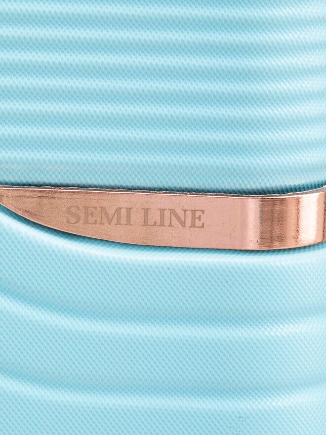 Semi Line Valigia grande Semi Line T5811-5 Celeste
