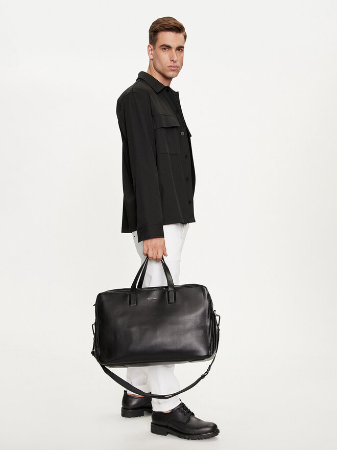 Calvin Klein Wochenendtasche Calvin Klein Line Qulit Pu Weekender K50K511880 Schwarz