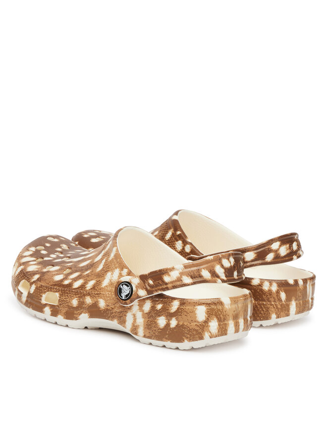 Crocs Шльопанці Crocs Classic Pop Animal Clogs 214153 Коричневий