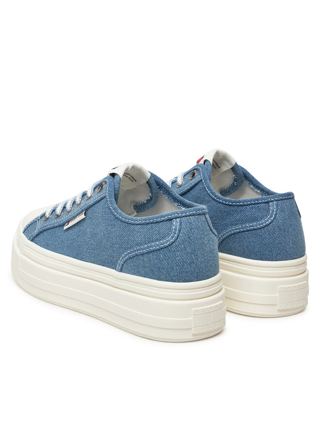 Tommy Jeans Sneakersy Tommy Jeans Tjw Foxing Flatform Lc EN0EN02736 Niebieski