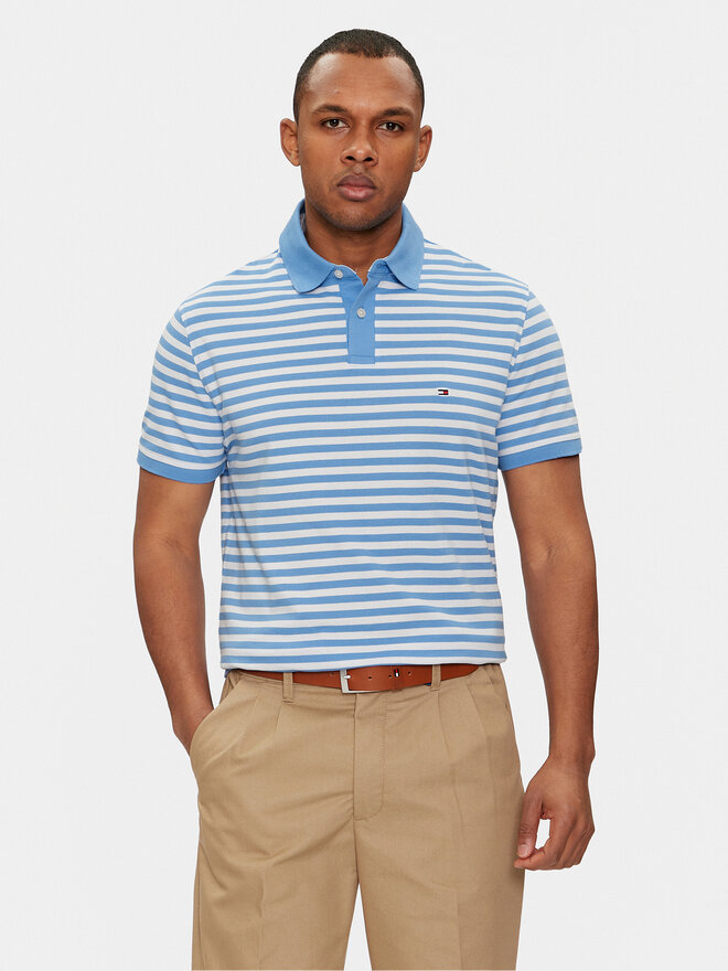 Tommy Hilfiger Tommy Hilfiger Polo marškinėliai 1985 MW0MW17770 Mėlyna Regular Fit