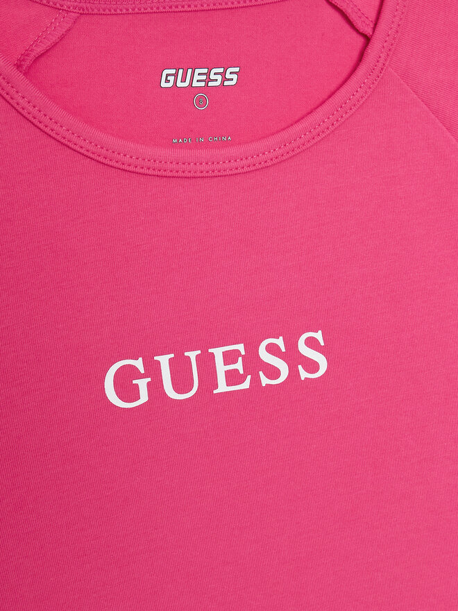 Guess Guess Marškinėliai J3RI34 KABR0 Rožinė Regular Fit