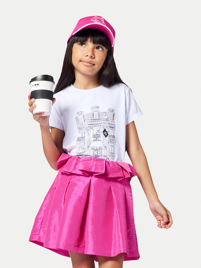 Karl Lagerfeld Kids Karl Lagerfeld Kids Camiseta Z30494 S Blanco Regular Fit