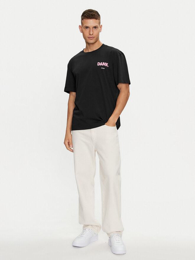 HUGO Hugo T-Shirt Danckugo 50517645 Schwarz Relaxed Fit