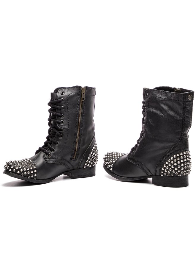Steve Madden Schnürschuhe Steve Madden Tarney Biker Boot SM11000129-03001-017 Schwarz