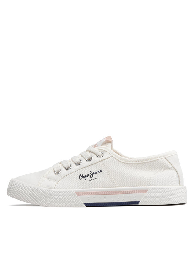 Pepe Jeans Tenisice Pepe Jeans Brady Girl Basic PGS30543 Bijela